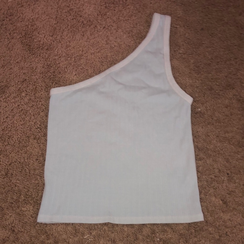 American Eagle light blue one shoulder tank top